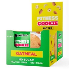 Yulaflı peçenye Bombbar Fitness Cookie Giləmeyvə Qoz qarışığı 40 q, 12 əd