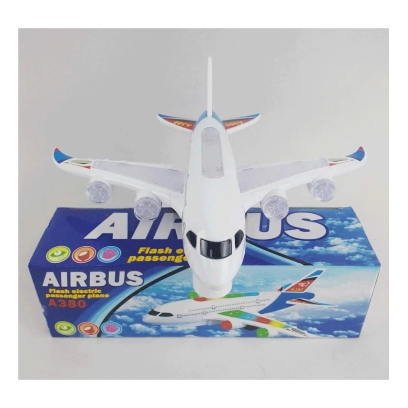 Самолет Liva Toy A380, белый, 3+ лет