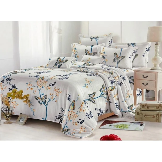 Комплект постельного белья Narlı 000509, пододеяльник 160х240 см, простыня 160х220 см, 1 наволочка 50х70 см, односпальный, сатин, разноцветный Комплект постельного белья Narlı 000509, пододеяльник 160х240 см, простыня 160х220 см, 1 наволочка 50х70 см, односпальный, сатин, разноцветный