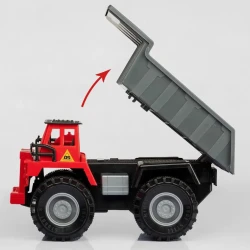 Oyuncaq yük maşını 8567A, plastik, qırmızı/boz, 2+ yaş
