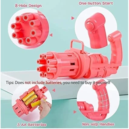 Sabun köpüyü maşını işıqları və səsi olan Bubble Blaster BP-02RAX 8-dlik, şəffaf 20,1 x 9,8 x 7,2 sm