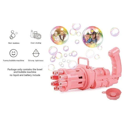 Sabun köpüyü maşını işıqları və səsi olan Bubble Blaster BP-02RAX 8-dlik, şəffaf 20,1 x 9,8 x 7,2 sm