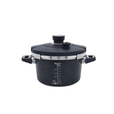 Sürətli bişirici Leggno Amt Gastroguss, alüminium, qara, 24x14 sm, 4.5 l