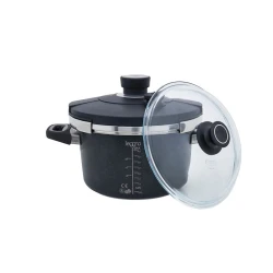Скороварка Leggno Amt Gastroguss, алюминий, черная, 24x14 см, 4.5 л