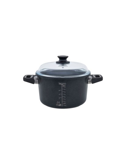 Sürətli bişirici Leggno Amt Gastroguss, alüminium, qara, 24x14 sm, 4.5 l