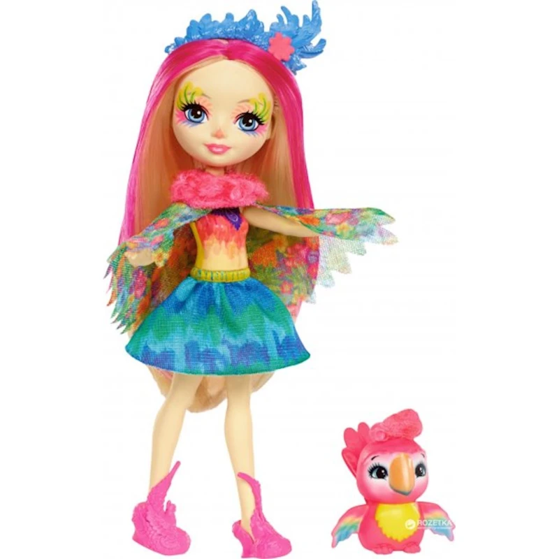 Кукла Enchantimals Peeki Parrot Doll, 15 см