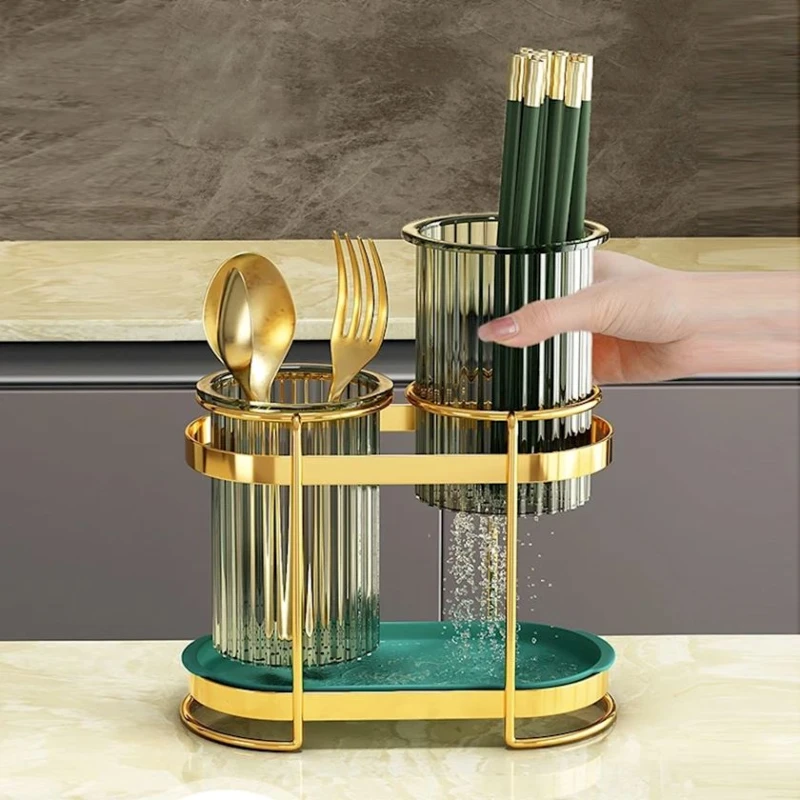 Tutacaq qurutma üçün 16x21x10.5 sm, paslanmayan polad/plastik, qızılı/yaşıl