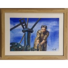 Rəsm Azərbaycanın zəhmətkeş qadınları, akvarel, 50x38 sm (inceart004)