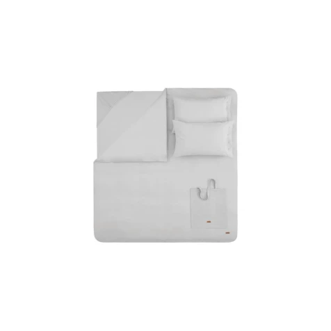 Yataq dəsti Yataş Plain, yorğan üzü 160х220 sm, mələfə 100x200 sm, yastıq üzü 50x70 sm, birnəfərlik, pambıq, boz Yataq dəsti Yataş Plain, yorğan üzü 160х220 sm, mələfə 100x200 sm, yastıq üzü 50x70 sm, birnəfərlik, pambıq, boz