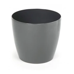 Горшок Lamela Magnolia 18 cм, пластик, серебристый