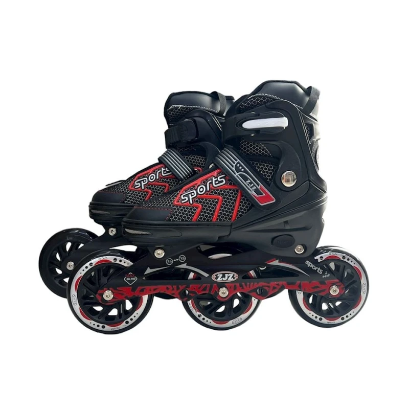 Детские роликовые коньки CT-1004M, черные, размер M (35-38)