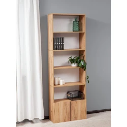 Stellaj, LDSP, 180х60х24 sm, rəflərlə, qəhvəyi