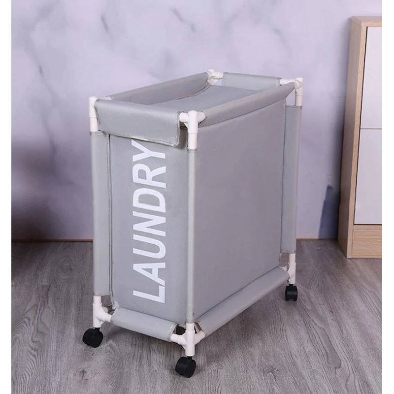 Корзина для белья IM65VAT7, серая, 35x35x68 см Корзина для белья IM65VAT7, серая, 35x35x68 см