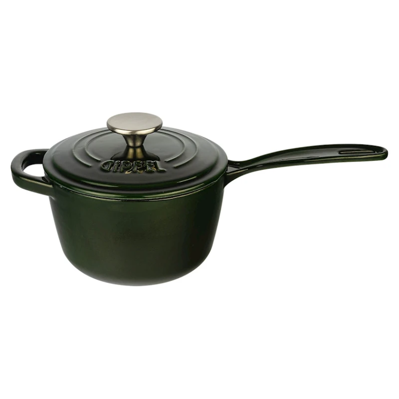 Ковш Gipfel Majolica, 17 см, 1.7 л, чугун, зеленый Ковш Gipfel Majolica, 17 см, 1.7 л, чугун, зеленый