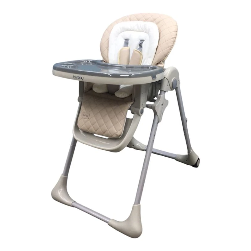Стульчик для кормления Burbay TB-03156BE, бежевый, 6+ мес Стульчик для кормления Burbay TB-03156BE, бежевый, 6+ мес