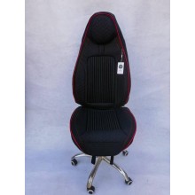 Oturacaq üçün çexol komurlu avto333, qara/qırmızı kant - avto833