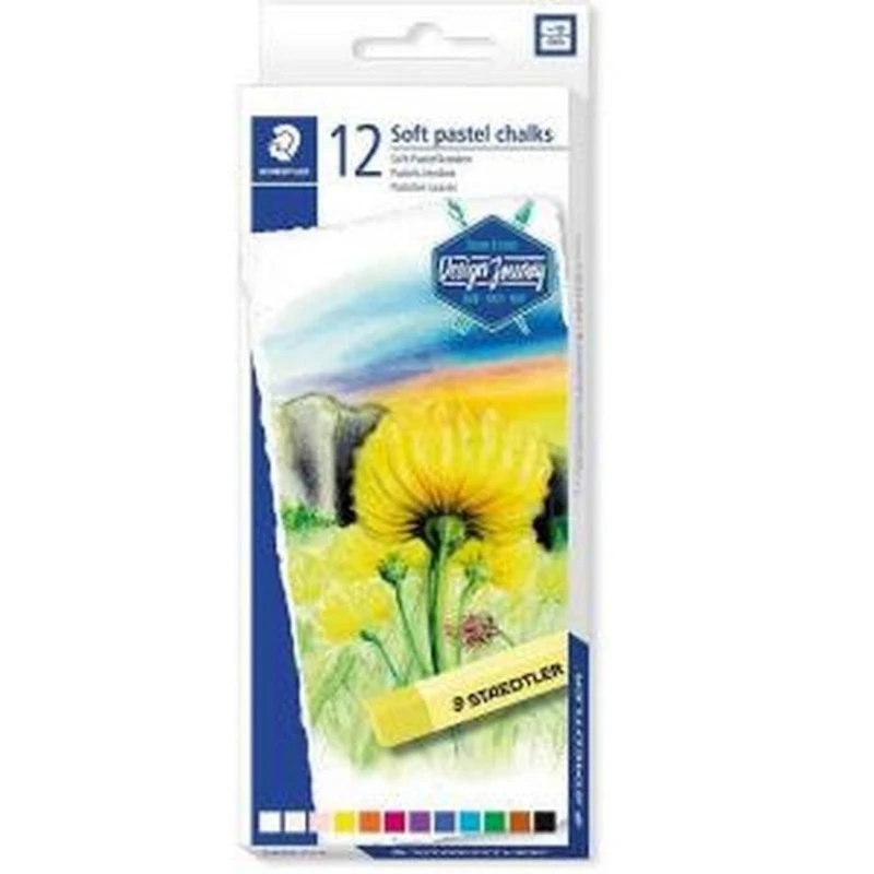 Пастель Staedtler Soft Pastel Chalks Design Journey сухая, 12шт, 10мм Пастель Staedtler Soft Pastel Chalks Design Journey сухая, 12шт, 10мм