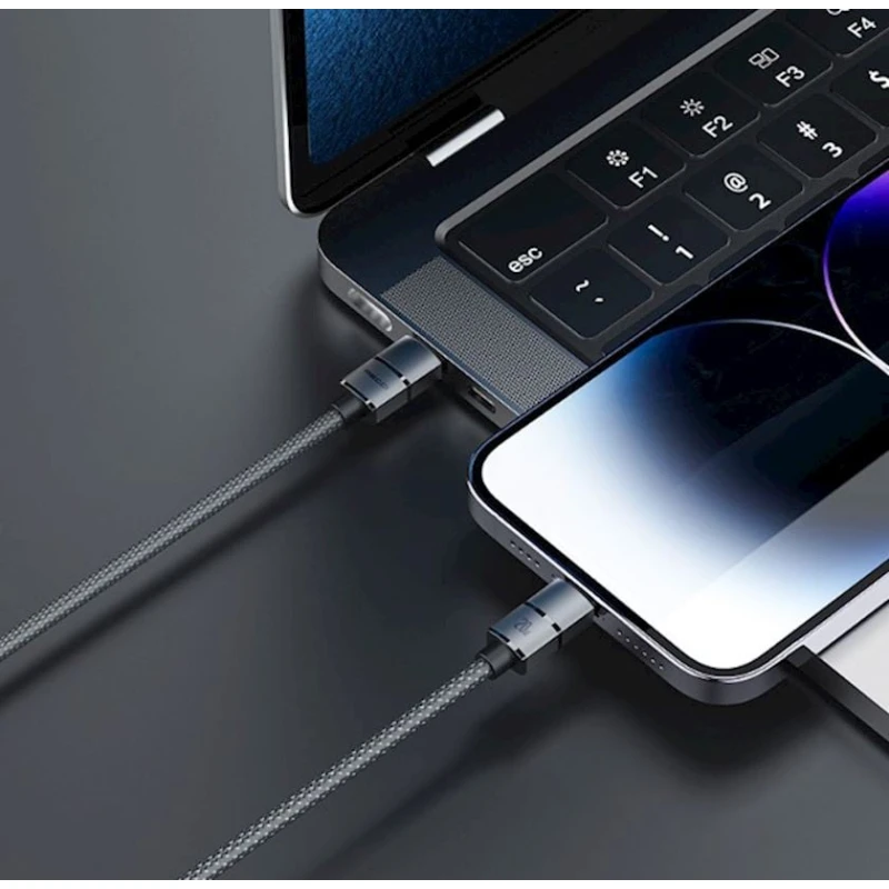 Kabel Recci RS08CCPD Type-C to Type-C, 1.2 m, Black