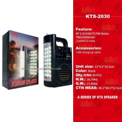 MP3 pleyer və fənər ilə radio dinamik. Kts-2030