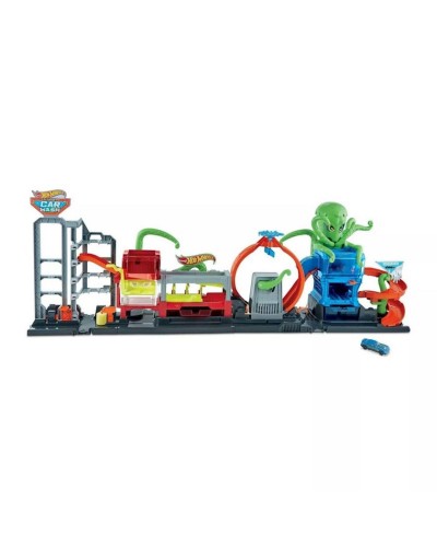 Oyun dəsti Hot Wheels City GTT96 Rəngli çevrilmə Avtomobil yuma: Rənglərin partlaması, 4-8 yaş