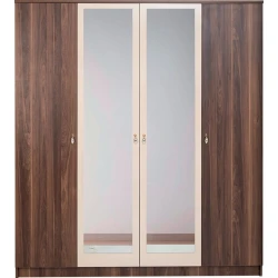 Шкаф Alzzoni, ламинат, коричневый, 180x200x47 см