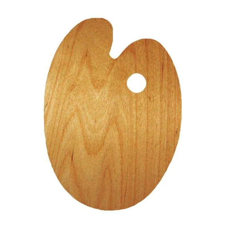 Палитра Rosa Gallery, овальная, деревянная, 20x30 см, коричневый