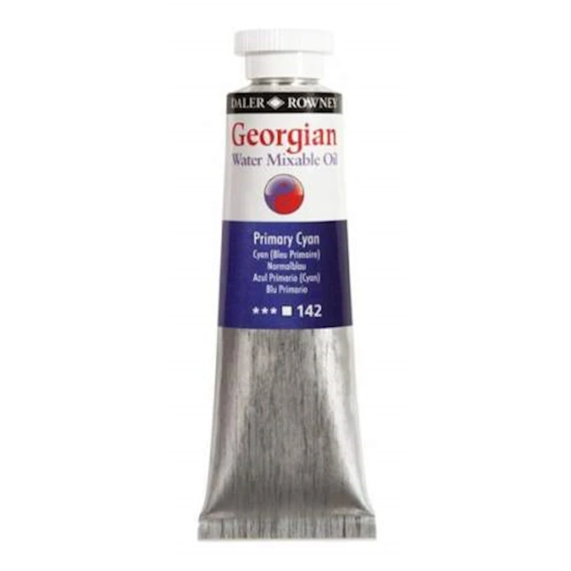 Масляная краска Daler-Rowney Georgian 142 Циан, 37 мл Масляная краска Daler-Rowney Georgian 142 Циан, 37 мл