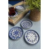 Набор блюдец Stoneware Mozaik Blue Sefa, керамика, белый/синий, 10 см, 6 предметов Набор блюдец Stoneware Mozaik Blue Sefa, керамика, белый/синий, 10 см, 6 предметов