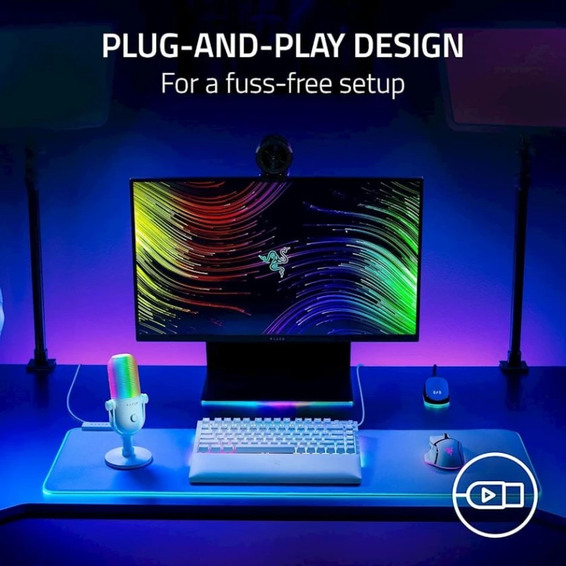 Mikrofon Razer Seiren V3 Chroma White (RZ19-05060200-R3U1)