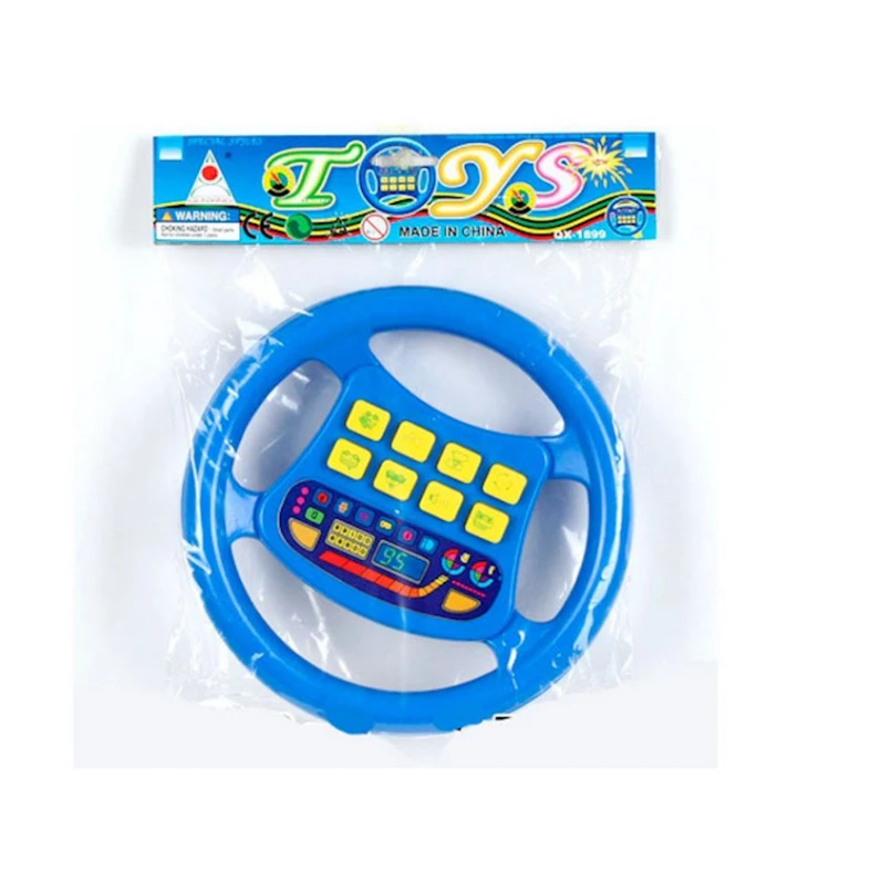 İnteraktiv oyuncaq Sükan musiqili Nəqliyyat, 3+ yaş, işıq və səs effektləri ilə, göy