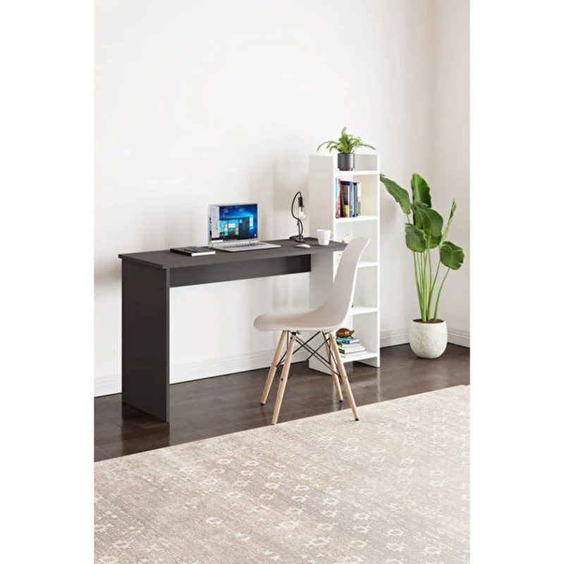 Письменный стол ev_12116181, ламинат, белый/коричневый, 120x45x120 см Письменный стол ev_12116181, ламинат, белый/коричневый, 120x45x120 см