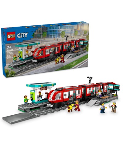 Konstruktor LEGO City Downtown Streetcar and Station 60423, 7+ yaş, 811 hissə