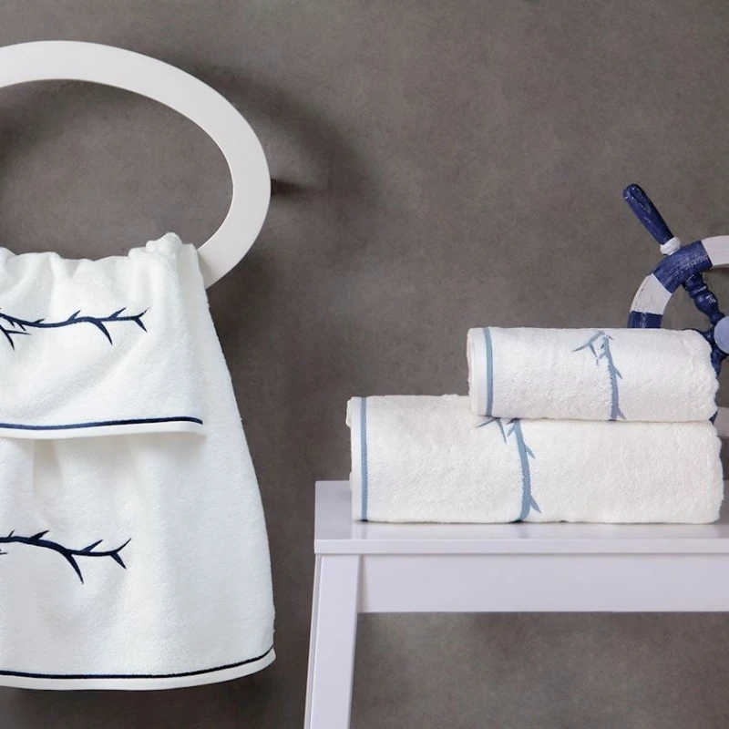 Набор полотенец Tivolyo Home Pixel, хлопок, белый, 2 шт, 50x100/75x150 см