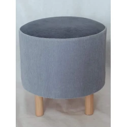Пуфик 97, ткань, серый, 40x35x35 см