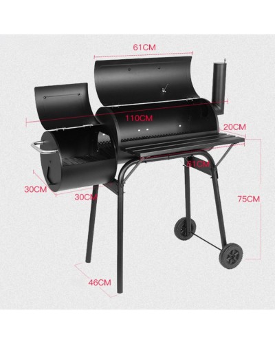 Мангал на углях BBQ bbq_small01, 110x46x75 см