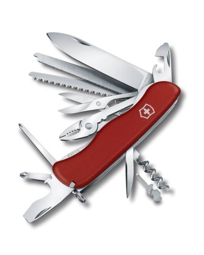 Çoxfunksiyalı bıçaq Victorinox Work Champ 0.8564, 111 mm, qırmızı, 21 funksiya, İsveçrə istehsalı - Work Champ