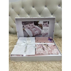 Комплект постельного белья MiraNova LQ-049, пододеяльник 200×230 см, простыня 245×250 см, наволочки 50×70 см, евро, сатин, разноцветный