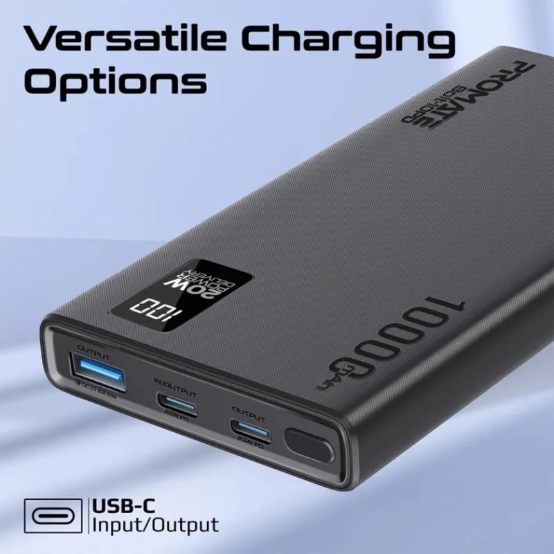 Универсальная батарея Promate Bolt 10PD Black