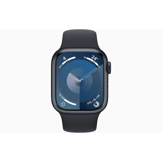 Умные часы Apple Watch 9 41mm Midnight Aluminum Case with Midnight Sport Band - M/L (MR8X3LL/A)