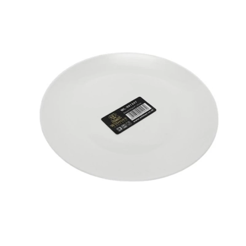 Тарелка Wilmax WL-991249/A круг, 25.5 см, фарфор, белый
