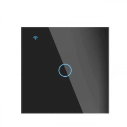 Умный выключатель Tuya LSPS6 1Gang Black Умный выключатель Tuya LSPS6 1Gang Black