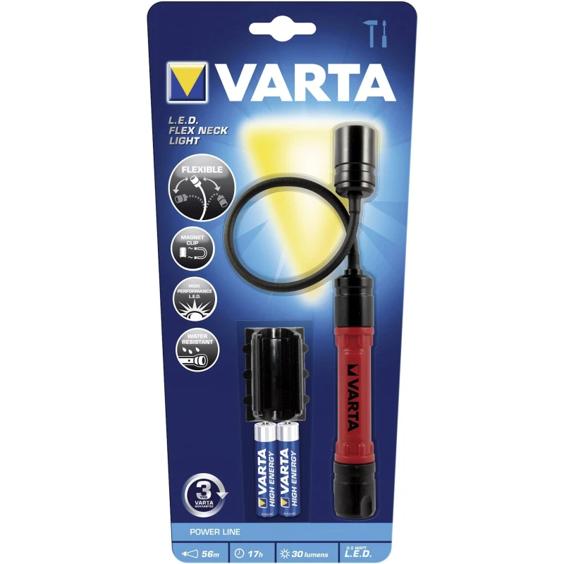 Фонарь Varta Powerline LED Flex Neck Light 2AAA Фонарь Varta Powerline LED Flex Neck Light 2AAA