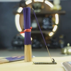 Набор ароматический держатель для благовоний и лавандовые палочки iva163, 10 шт