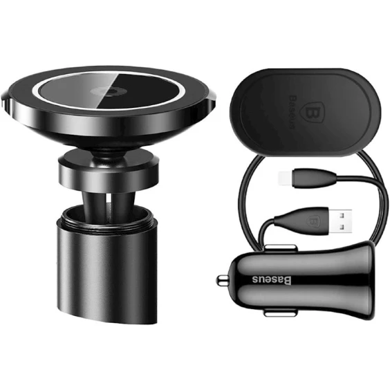Автомобильный держатель для телефона Baseus Big Ears Car Mount Wireless Charger, с беспроводной зарядкой, WXER-01, черный Автомобильный держатель для телефона Baseus Big Ears Car Mount Wireless Charger, с беспроводной зарядкой, WXER-01, черный