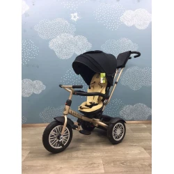 Uşaq üçün üçtəkərli velosiped Luxnon A215, qara/sarı