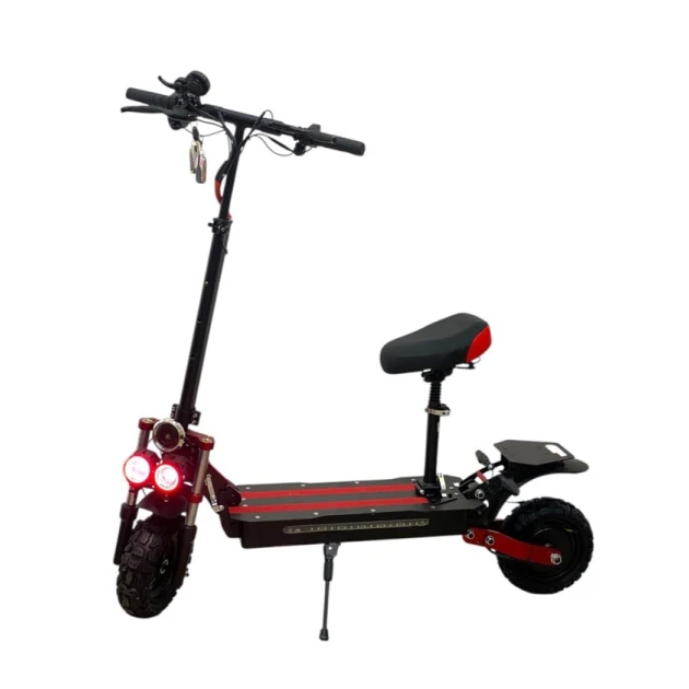 Электроскутер M6787, черный/красный Электроскутер M6787, черный/красный