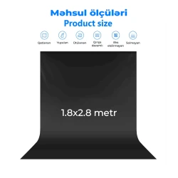 Черный фон Neewer 1.8x2.8 м