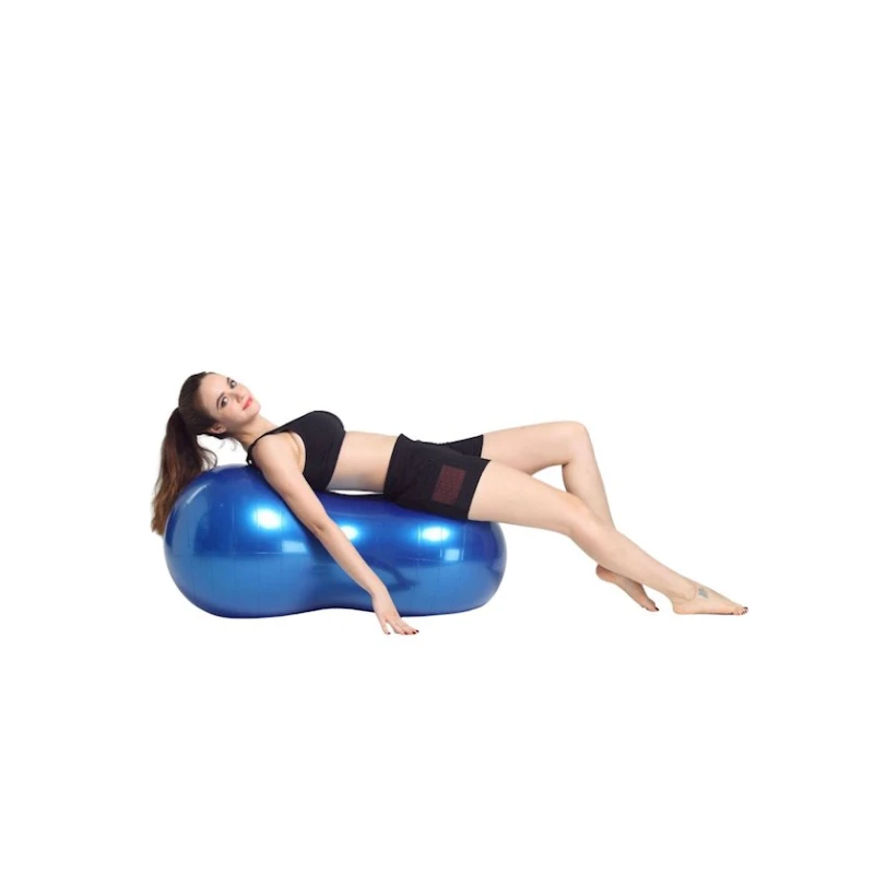 Фитбол Gymnic 1062 в форме груши, ПВХ, голубой, 70 см