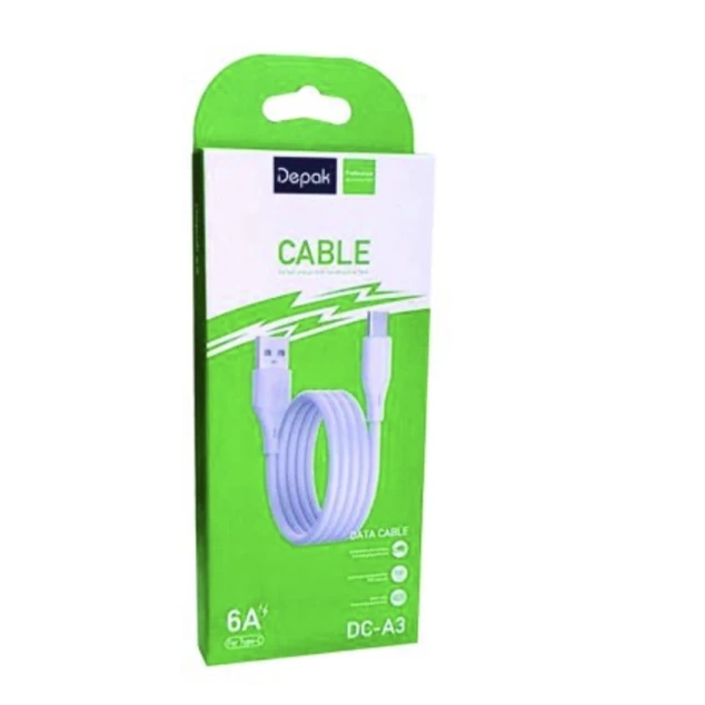Usb кабель Depak USB 2.0-Type-C White Usb кабель Depak USB 2.0-Type-C White