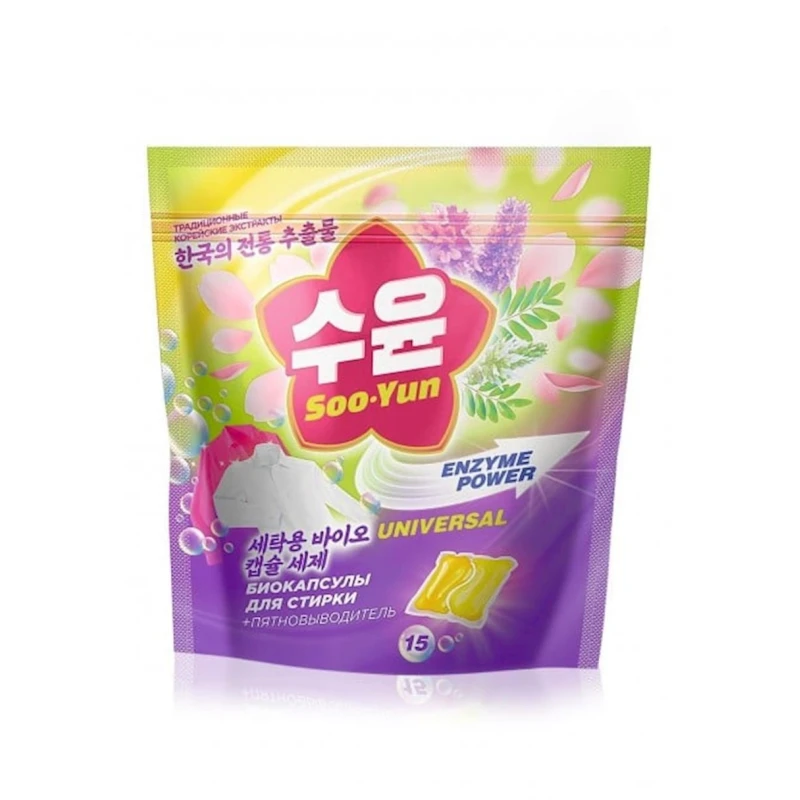 Капсулы для стирки Faberlic Soo-Yun с энзимами 225 г Капсулы для стирки Faberlic Soo-Yun с энзимами 225 г